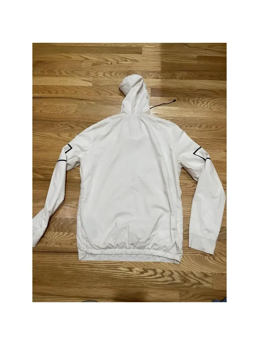 Youth Marcelo Burlon Cross Motive Lightweights White Hoodie Windbreaker M Medium